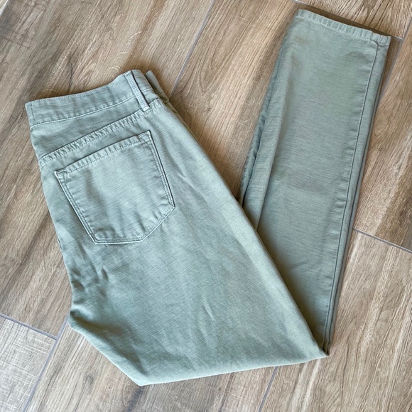 Frame Jeans Women’s 26 Le Garcon Ankle in 'Washed Military' Green - Picture 9 of 13